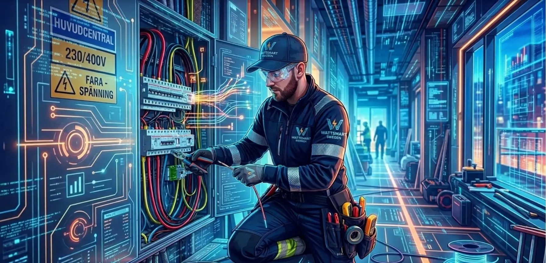 Auktoriserad elektriker i Kungsbacka som installerar Checkwatt och solenergi