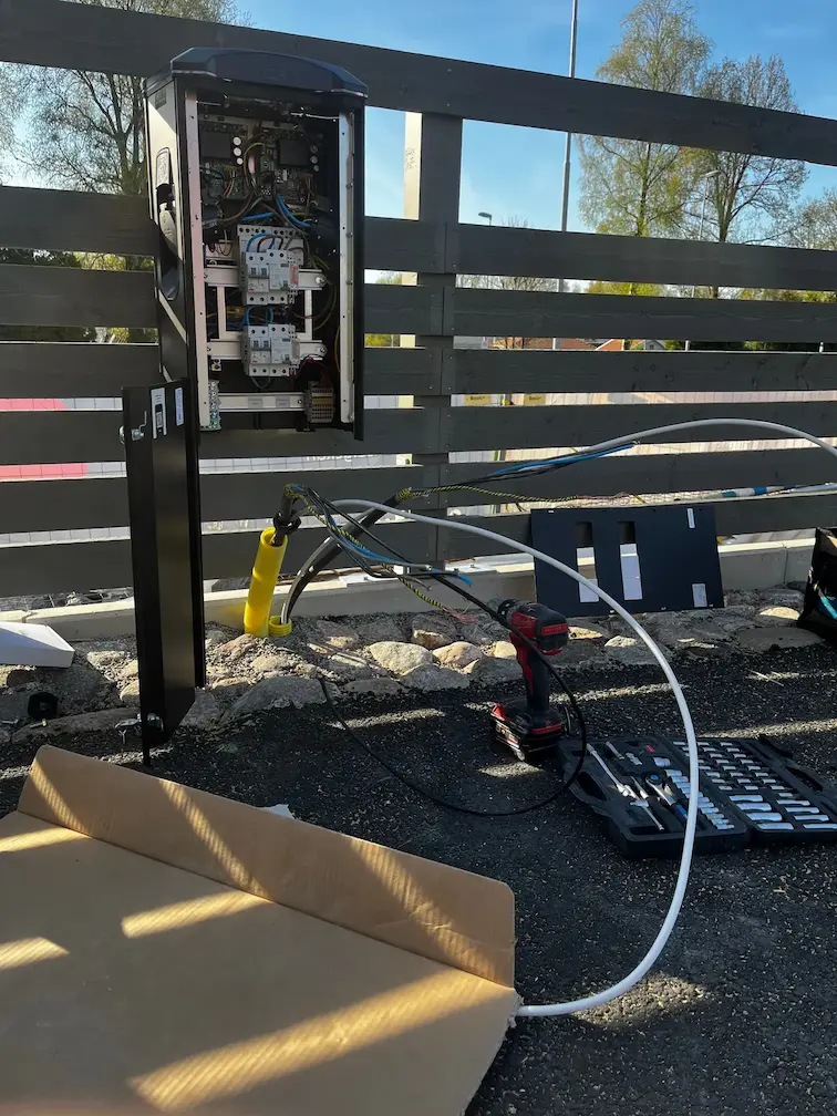 Installation av laddboxar för elbilsladdning i Öjersjö
